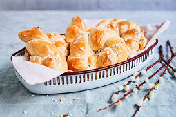 Yeast biscuits for Easter