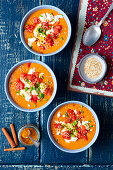 Lentil and tomato cream soup