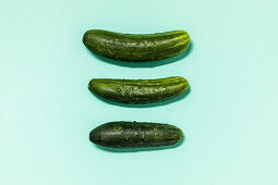 Three gherkins