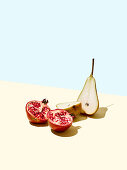 Pomegranate and pear