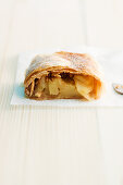 A piece of apple strudel