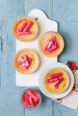 Rhubarb Custard Tarts