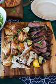 Hähnchen und Rinderfilet zum Braai Day (Südafrika)