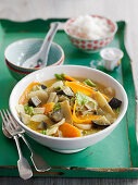 Green curry with vegetables (Asia)