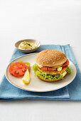 Lachs-Burger mit Remoulade
