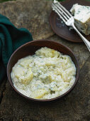 Pear and gorgonzola risotto