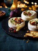 Baked Camembert with orchard fruits
