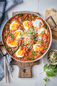 Indian lentil and egg curry