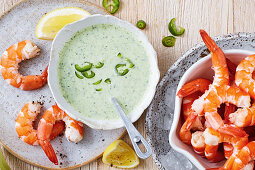 Coconut, cashew and mixed herb dipping sauce