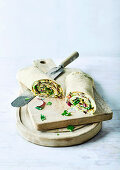 Wraps mit Bombay-Omelett und Joghurt