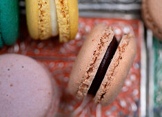 Verschiedene Macarons