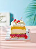 California Cool Club Tropicana ice cream cake