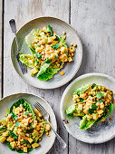 Coronation chickpea and apple salad