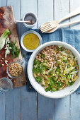 Fennel, lemon and haricot bean fusilli