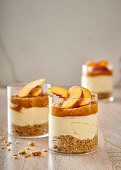 No-bake nectarine cheesecake