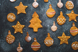 Christmas gingerbread biscuits