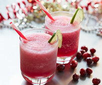 Pucker Up drink with vodka and cranberry juice