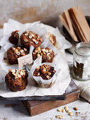 Ginger, carrot and apple muffins