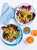 Miso roast vegetable with crunchy topping