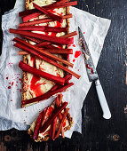 Rhubarb and Walnut Tart