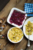 Bavarian red and white cabbage