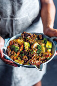 Beef goulash potjie (South Africa)