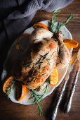 Orange Rosemary Roasted Chicken