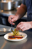 Grilled mackerel with Korean chilli