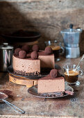 Chocolate truffle no-bake cake