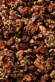 Caramelised granola with seeds and almonds