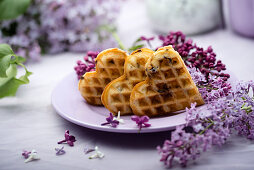 Lilac waffles