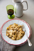 Agnolotti del plin (Nudeltäschchen mit drei Fleischsorten, Italien)