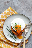 Bubble and squeak with fried egg