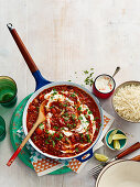 Vegetarian chilli con carne with rice