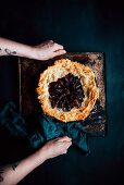 Date Almond Pie in Filo Dough