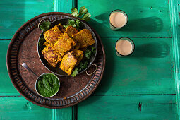 Brot im Teigmantel (Pakora, Indien)