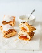 Apricot flaky pastry pies