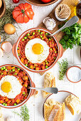 'Huevos a la flamenca' (Flemish-style eggs)