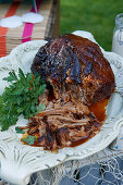 Pulled pork with coriander