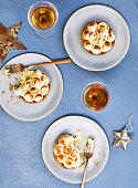 Christmas meringue pies
