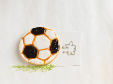 A football biscuit