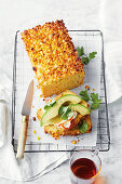 Sour cream and corn 'fritter' loaf