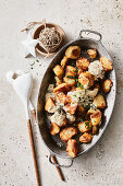 Bratkartoffeln mit Roquefort