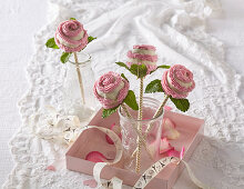 Cake pop roses