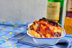 Whisky marmalade bread butter pudding