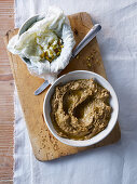 Moroccan baba ganoush and labneh