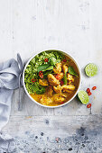 Spicy chicken coconut curry
