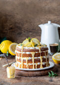 Lemon curd cake