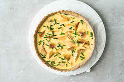 Gluten-free smoked fish quiche