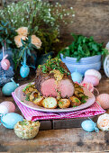 Roasted beef with potatoes for Easter